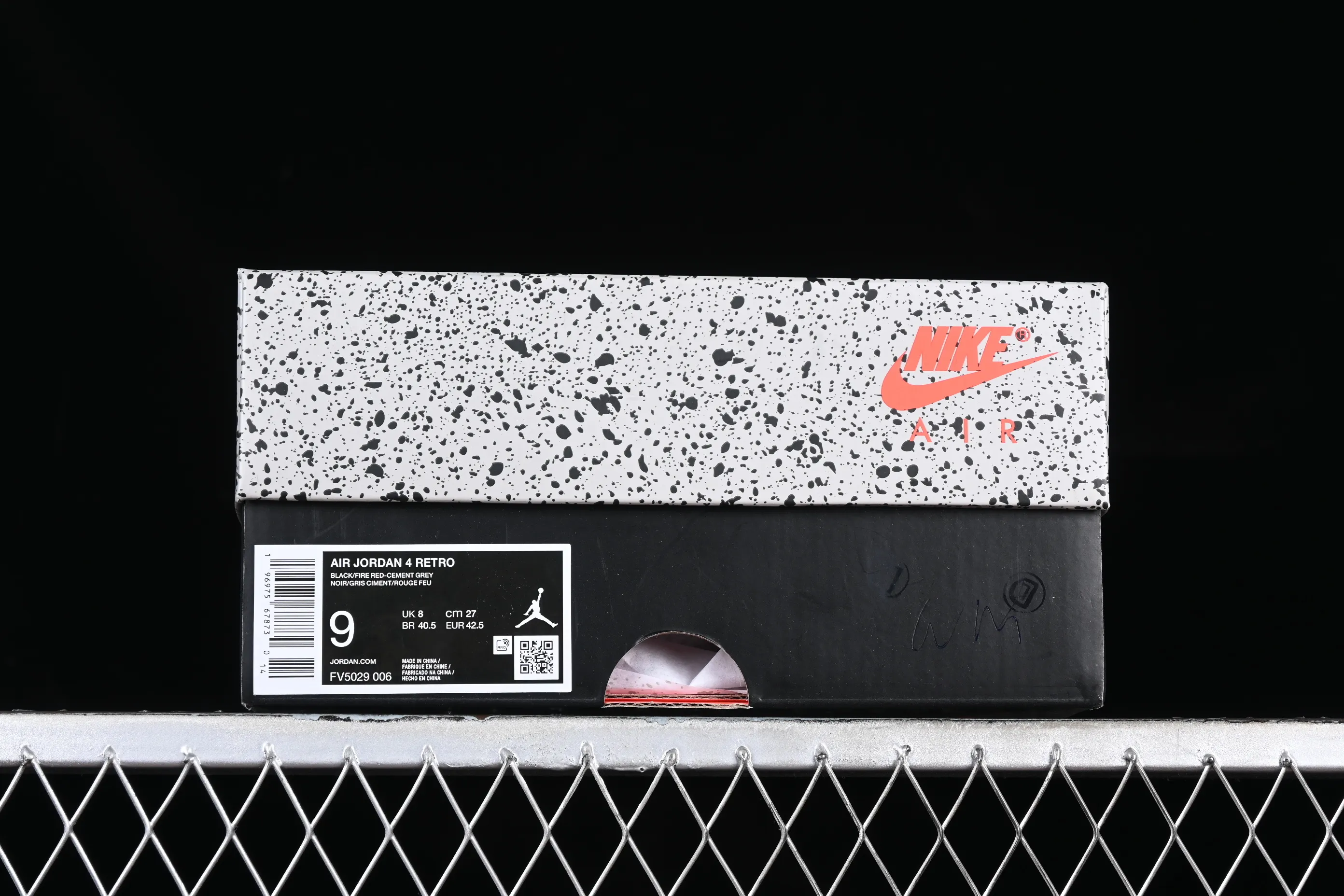 All categories Air Jordan Jordan series basketball shoes Air Jordan 4 foreign trade version Air Jordan 4 Retro "Bred Reimagined" AJ4 Joe 4 black red FV5029-006